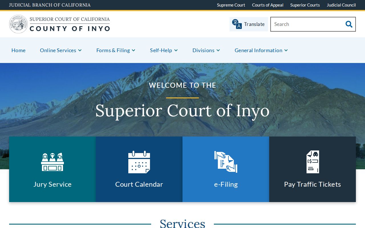 Inyo County 72 hour release court confirmation through Inyo Superior Court